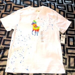 Ralph Lauren Tie-Dye Big Pony Cotton Jersey Tee Short Sleeve